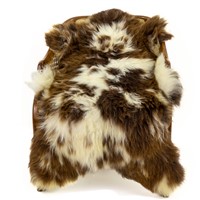 Thick Light Brown w White Spots Spotted Sheepskin