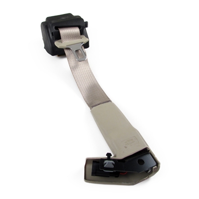 Shale Passenger Side Seat Belt with Retractor and Black Lower Trim Ring Factory Part nos. 15846946, 19149857, 89026705 - SMC Performance and Auto Parts