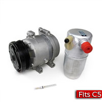 A/C Compressor, Accumulator and Orifice Tube 1997-1999 Chevrolet C5 Corvette - SMC Performance and Auto Parts