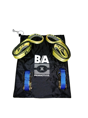 <h3>Motorcycle Sling Kit: Includes two 2" x 56" End-Loop Straps, two Racheting Tiedown Straps, and Carrying Bag</h3>