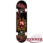 Renner,tribal.skull,complete,beginner,skateboard