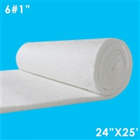 1 inch thick Ceramic Fiber Blanket 24 inches wide and 25 feet long