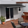 Retractable Patio Awning - 12x10 Feet - Black - ALEKO