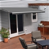 Retractable Patio Awning - 12x10 Feet - Gray - ALEKO