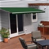 Motorized Retractable Patio Awning - 16x10 Feet - Green - ALEKO