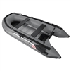 Inflatable Boat with Aluminum Floor - BT380 - 12.5 ft - Gray - ALEKO