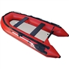 Inflatable Boat with Air Deck Floor - 10.5 Ft - Red - ALEKO