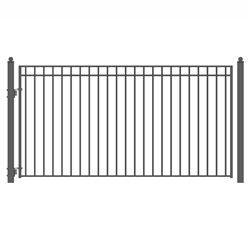 ALEKOÂ® MADRID Style Single Swing Steel Driveway Gate 12'