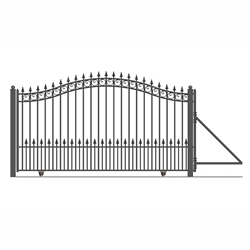 Prague Style Slide Steel Driveway Gate 12