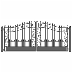 ALEKOÂ® VENICE Style Swing Dual Steel Driveway Gates 12' X 6 1/4' FREE SHIPPING!