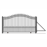 ALEKOÂ® PRAGUE Style Slide Steel Driveway Gate 14'