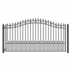 ALEKOÂ® ST.PETERSBURG Style Single Swing Steel Driveway Gate 14'