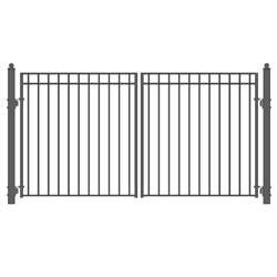 ALEKOÂ® MADRID Style Swing Dual Steel Driveway Gates 16'