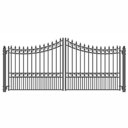 ALEKOÂ® MANHATTAN Style Swing Dual Steel Driveway Gates 16'