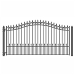 ALEKOÂ® PRAGUE Style Single Swing Steel Driveway Gate 18'