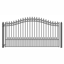 ALEKOÂ® PRAGUE Style Single Swing Steel Driveway Gate 18'