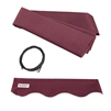 Retractable Awning Fabric Replacement - 2.4 x 2 Meter - Burgundy - ALEKO