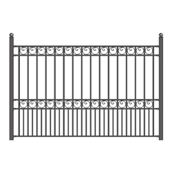 ALEKOÂ® PARIS Steel Fence 8' X 5'