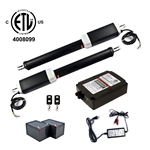 Dual Swing Gate Operator - GG1300U/AS1300U AC/DC - ETL Listed - Back-up Kit ACC2 - ALEKO