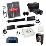 Dual Swing Gate Operator - GG1300U/AS1300U AC/DC - ETL Listed - Solar Kit 60W - ALEKO