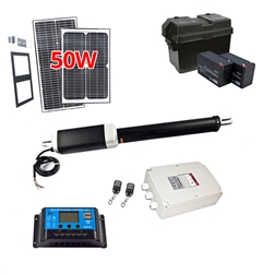 Single Swing Gate Operator - GG450/AS450 AC/DC - Solar Kit 50W - ALEKO