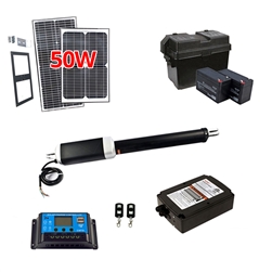 Single Swing Gate Operator - ETL Listed - GG650U - Solar Kit 50W - ALEKO