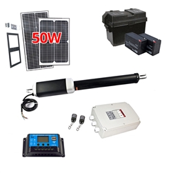 Single Swing Gate Operator - GG850/AS850 AC/DC - Solar Kit 50W - ALEKO