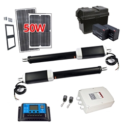 Dual Swing Gate Operator - GG900/AS900 AC/DC - Solar Kit 50W - ALEKO