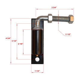 ALEKOÂ® LM113 1/2" Small Hinge J-Bolt for Driveway Gates