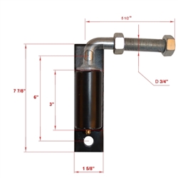 ALEKOÂ® LM115 3/4" Regular Hinge J-Bolt for Driveway Gates