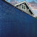 Privacy Mesh Fabric Screen Fence with Grommets - 5 x 50 Feet - Blue