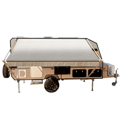 Retractable RV/Patio Awning - 10 x 8 Feet - Grey - ALEKO