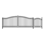 Set of ALEKO&reg; DUBLIN Style Steel Swing Dual Driveway 1.2.9 m with Pedestrian Gate 1.2 m