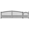 Set of ALEKOÂ® PARIS Style Steel Swing Dual Driveway 18 ft with Pedestrian Gate 4 ft