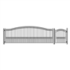 Set of ALEKO&reg; PARIS Style Steel Swing Single Driveway 5.5 m with Pedestrian Gate 1.2 m