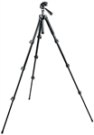 Manfrotto Bogen 293 Compact Aluminum 4 Section (Black) Tripod with (Quick Release) 3 Way Head