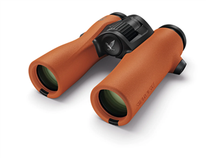 SWAROVSKI NL Pure 10X 32mm Burnt Orange Binoculars W/ FSB Sidebag, Strap, Eyepiece, Lens Cover & Cleaning Kit