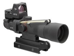 TRIJICON Compact ACOG 3x30mm Dual Illumination Amber Horseshoe Dot .223 Ballistic Reticle with TA60 Mount and 4.0 MOA RMR Sight