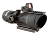 TRIJICON ACOG 6x48mm MGO Dual Illuminated Red Chevron .50 BMG Ballistic Reticle 8.0 MOA RMR Sight and TA75 Adapter