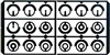 Tunnel Front Sight Insert Sets. USA408, USA424, USA425