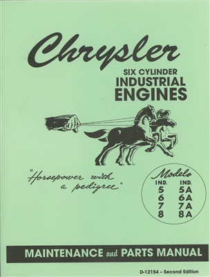 Chrysler 6 Cylinder Industrial Engines: Maintenance and Parts (1950)