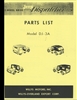 Illustrated Parts List for 2-Wheel Drive Jeep Dispatcher, Model DJ-3A