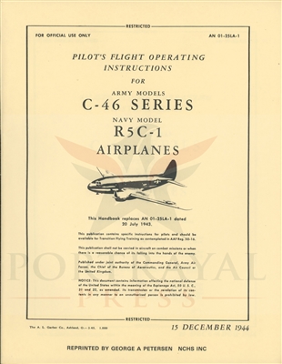 C-46 Pilot Training Manual by Headquarters, Army Air Force, Office of Flying Safety