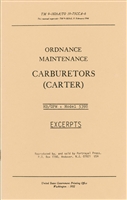 Carter Carburetor Service Manual WO-539S (GPW / MB)