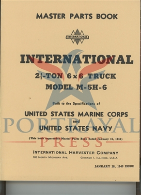 Master Parts Manual, International M-5H-6, 6x6 truck