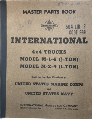 Cover of Master Parts Book M-3L-4 & M-3H-4