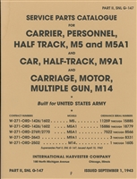 ORD 9 G147 Illustrated Parts for International Half-Track, M5, M5A1, M9A1 & M14 (G147)