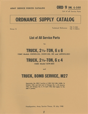 Cover of ORD 9 G508