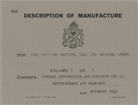 Description of Manufacture (Blueprints) Browning M1919 .30 Caliber Automatic - Rock Island Arsenal, 1944