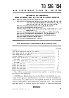 TB Sig 154 Radio Antennas- Vehicular Antenna Installation WWII.  21 pages